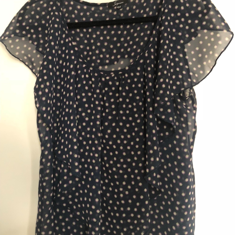 Sheer Ruffle Blouse - Picture 4 of 4